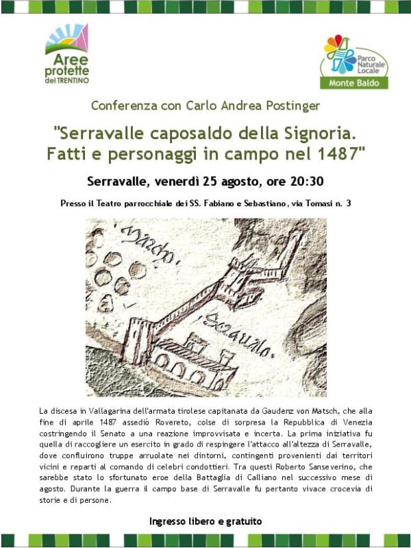 Serravalle caposaldo della Signoria. Fatti e personaggi in campo nel 1487